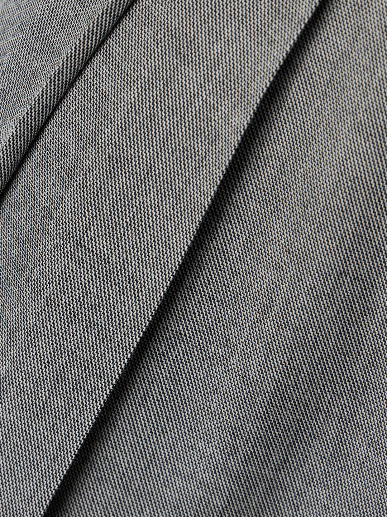 Saint Laurent Grey Pants With Pences And Belt Loops In Wool Woman In Gray