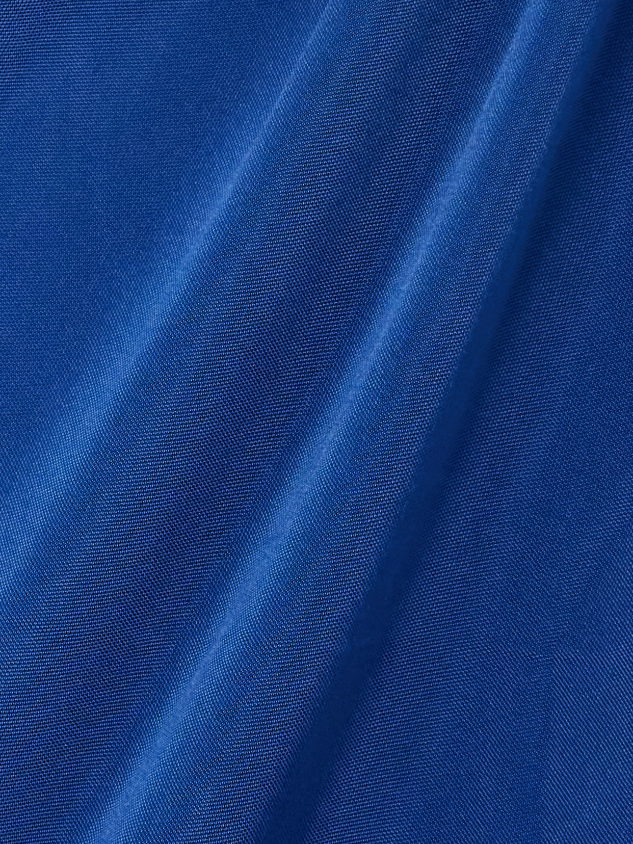 Saint Laurent Ruffled Satin-jersey Blouse In Blue