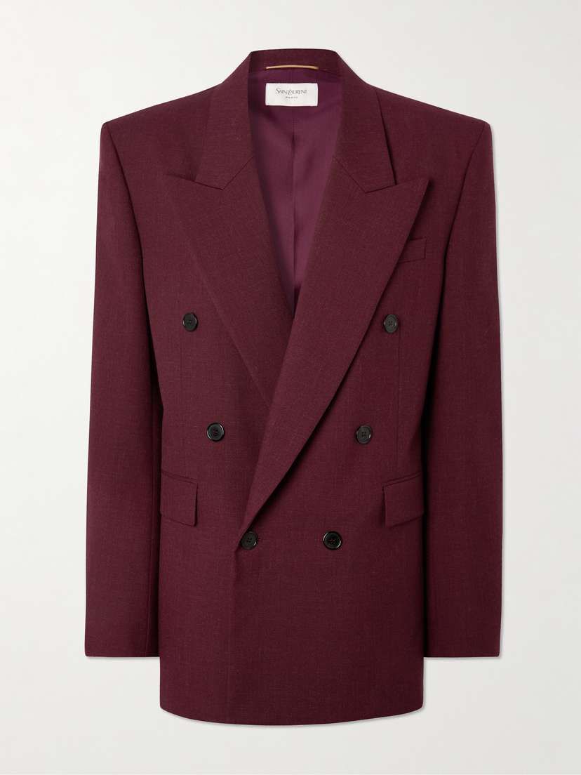 Saint Laurent Double-breasted Wool Blazer