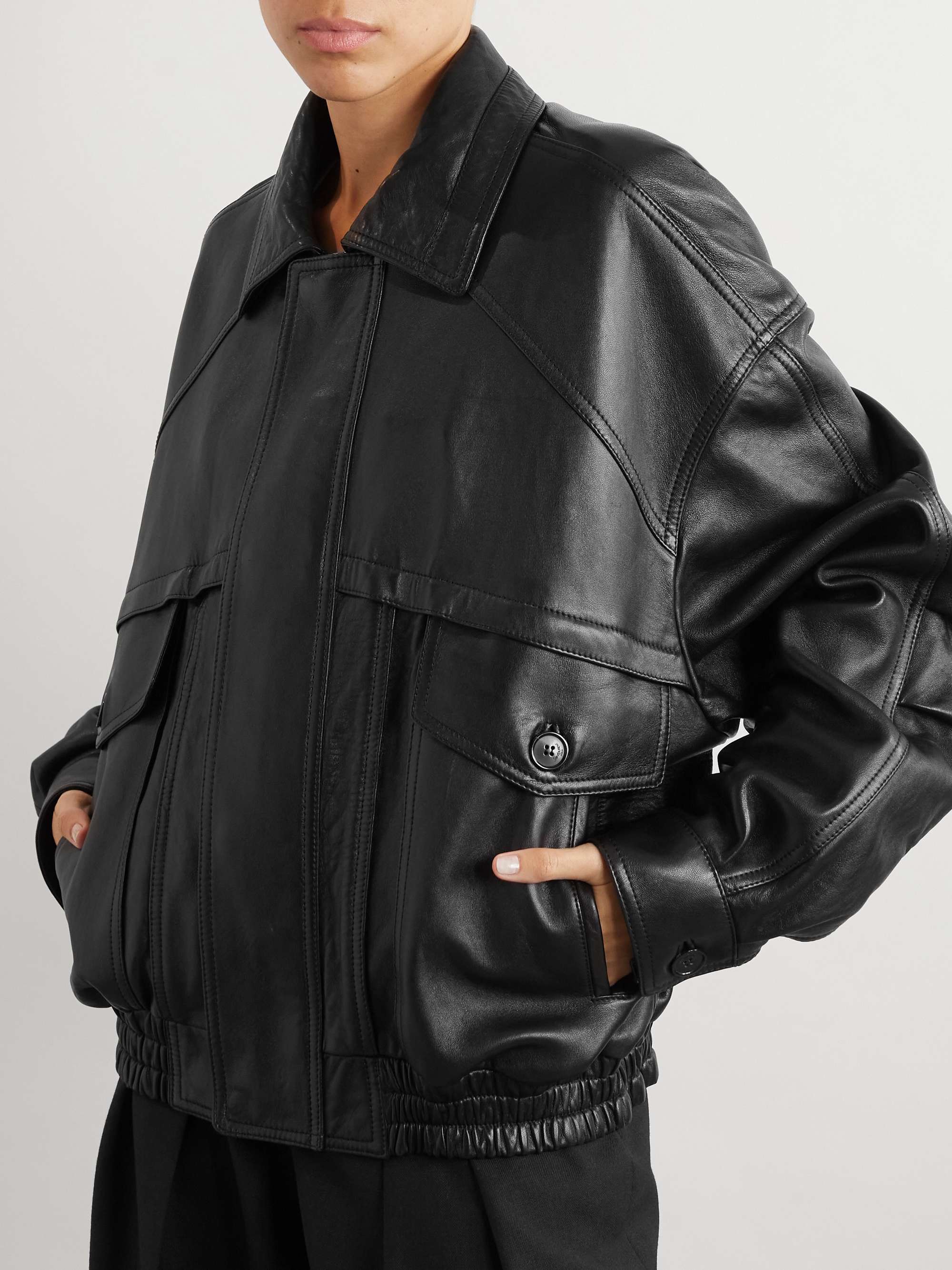 SAINT LAURENT Leather jacket | NET-A-PORTER SAINT LAURENT Leather jacket | NET-A-PORTER