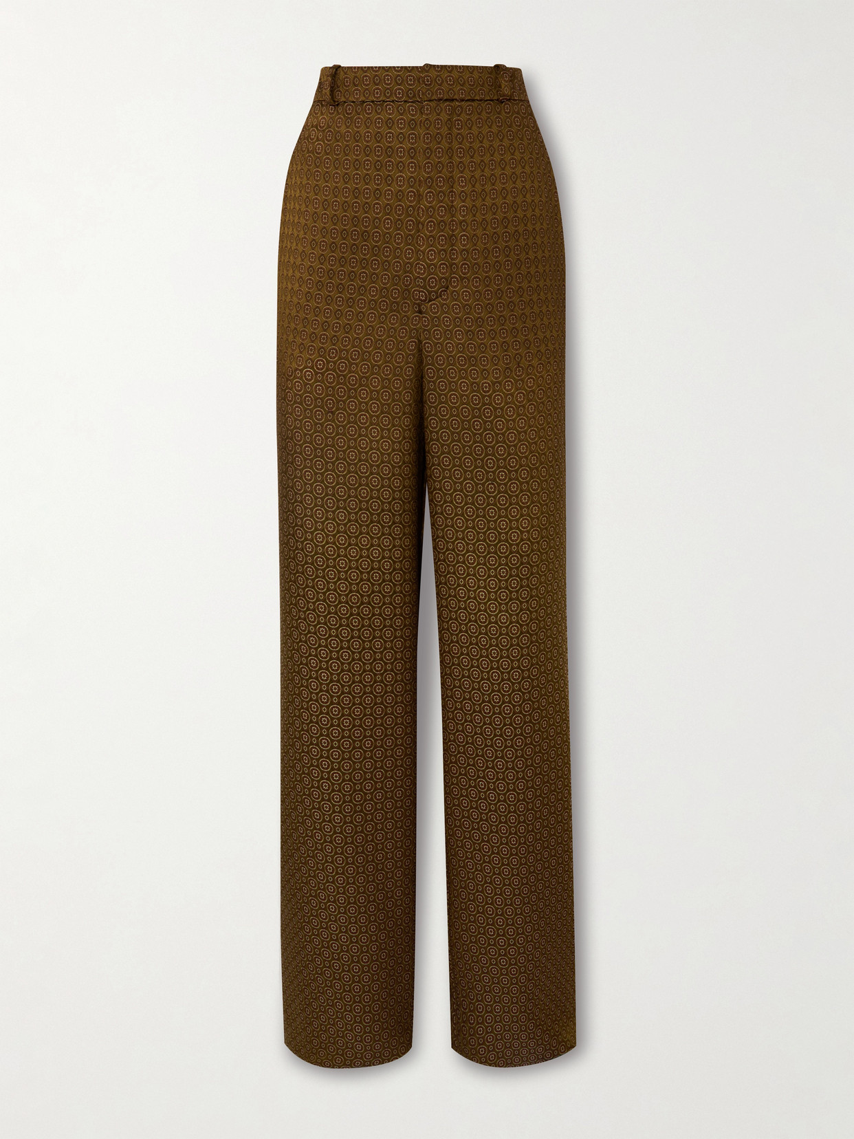 Saint Laurent Jacquard Wide-leg Pants