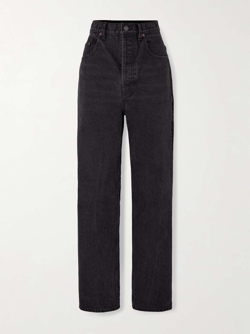 Saint Laurent High-rise Tapered Jeans