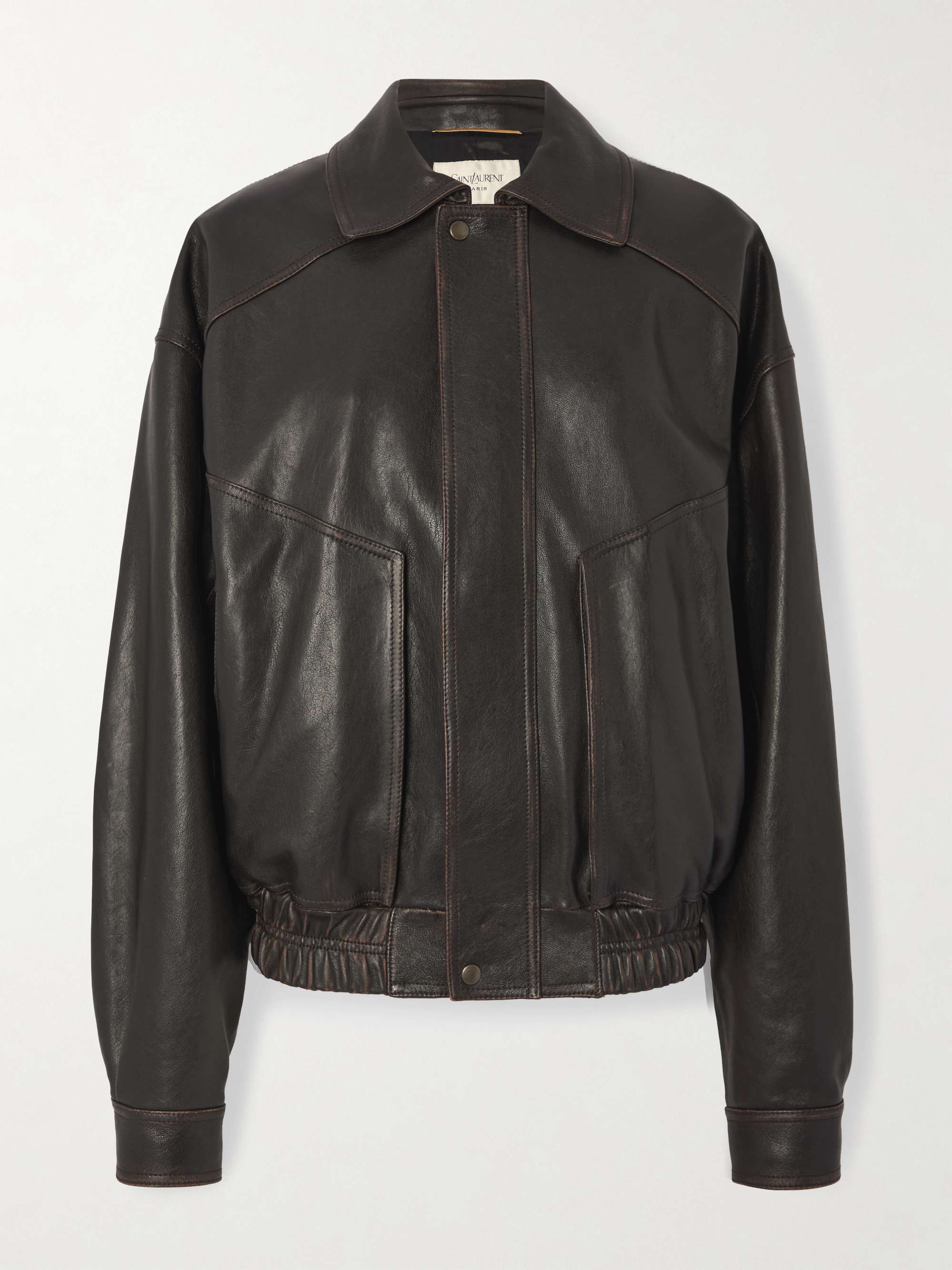 SAINT LAURENT Leather jacket | NET-A-PORTER SAINT LAURENT Leather jacket | NET-A-PORTER
