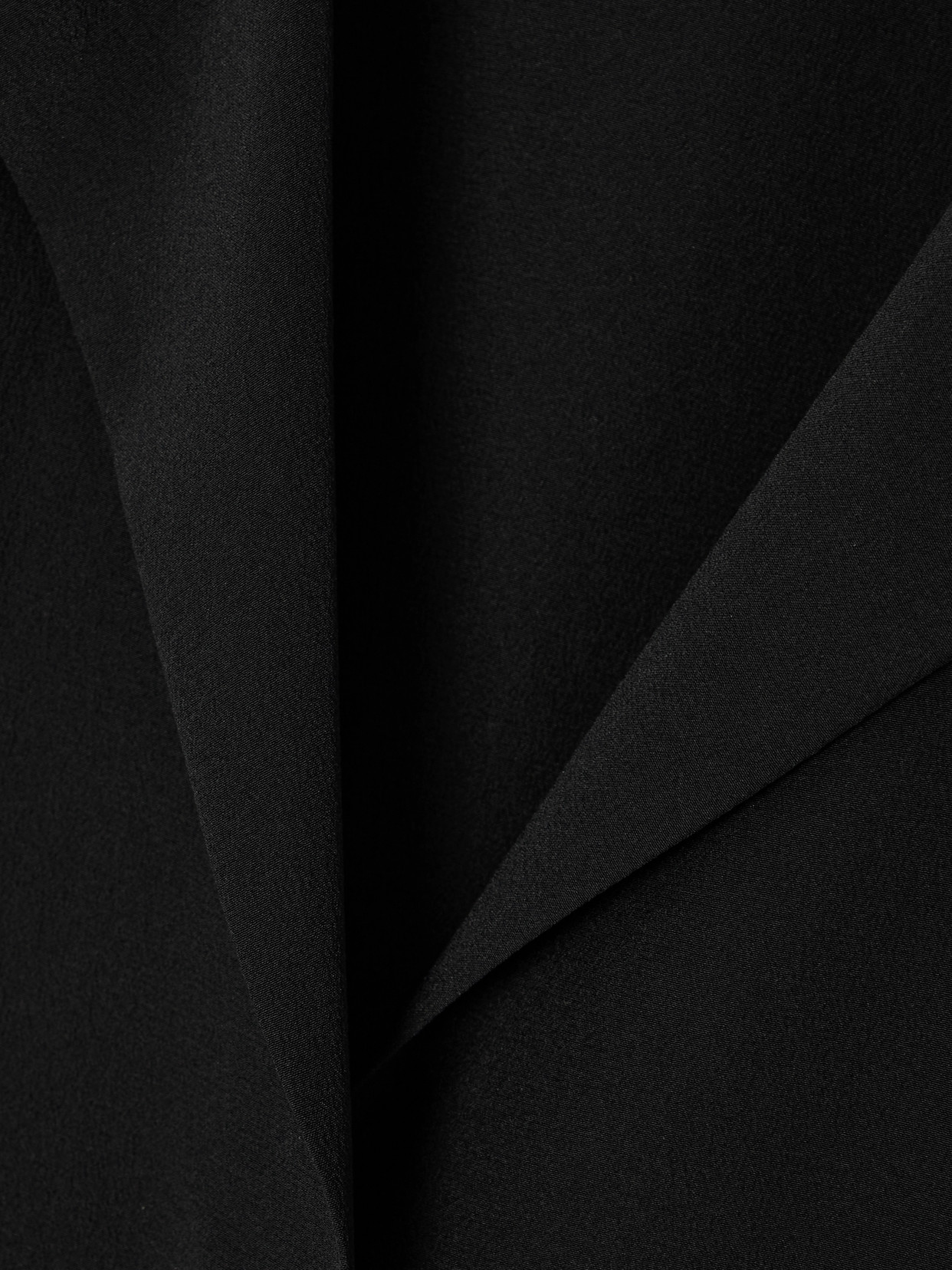 Saint Laurent Silk Crepe De Chine Blouse In Black
