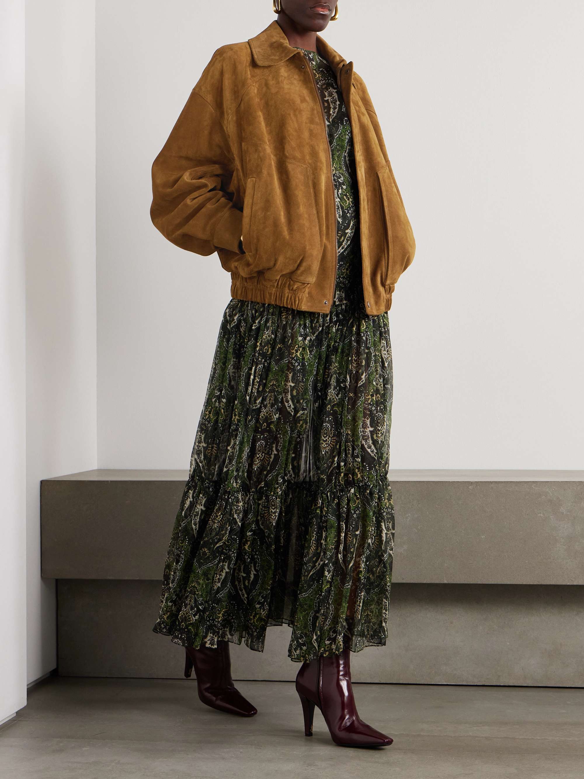 Saint Laurent サンローラン スウェードブルゾン 44 ジャケット