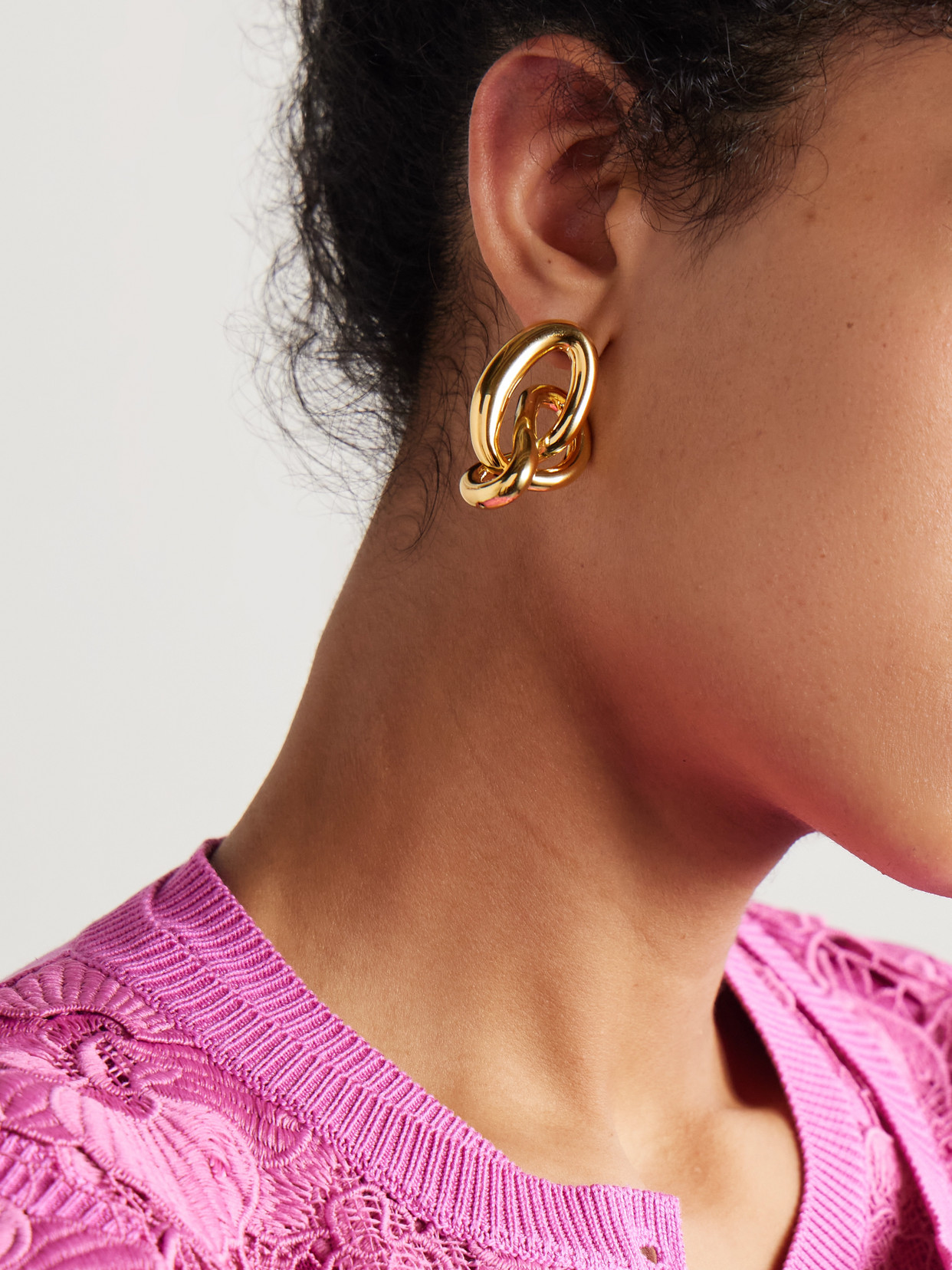 Oscar De La Renta Gold-tone Earrings