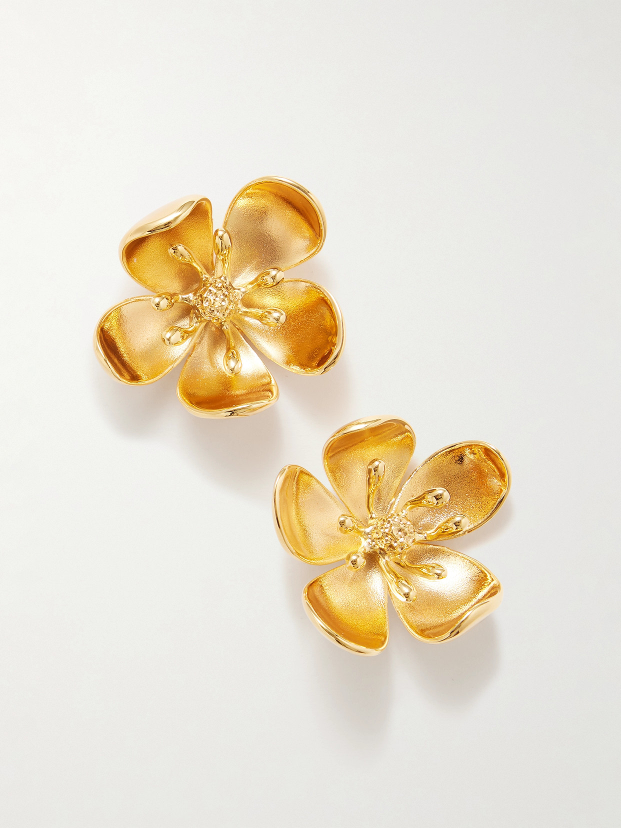 Oscar De La Renta Gold-tone Earrings
