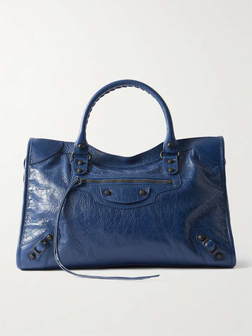 Balenciaga Le City Medium Textured-leather Tote