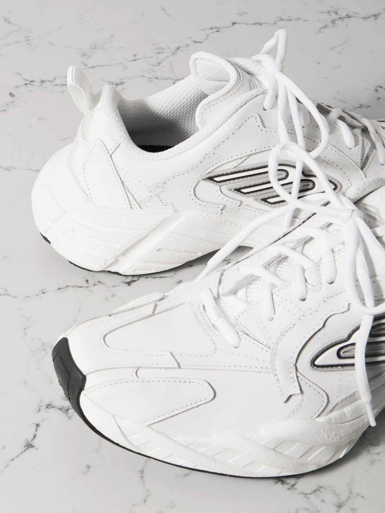 Monday Rubber-Trimmed Sneakers