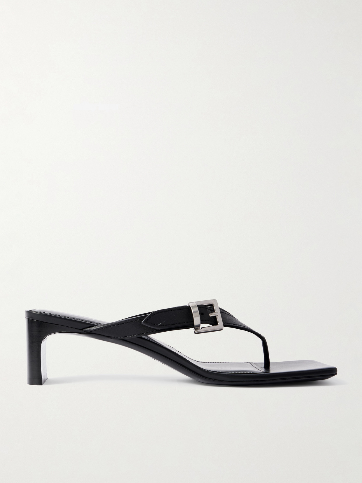Balenciaga Bel Air Buckled Leather Sandals In Black