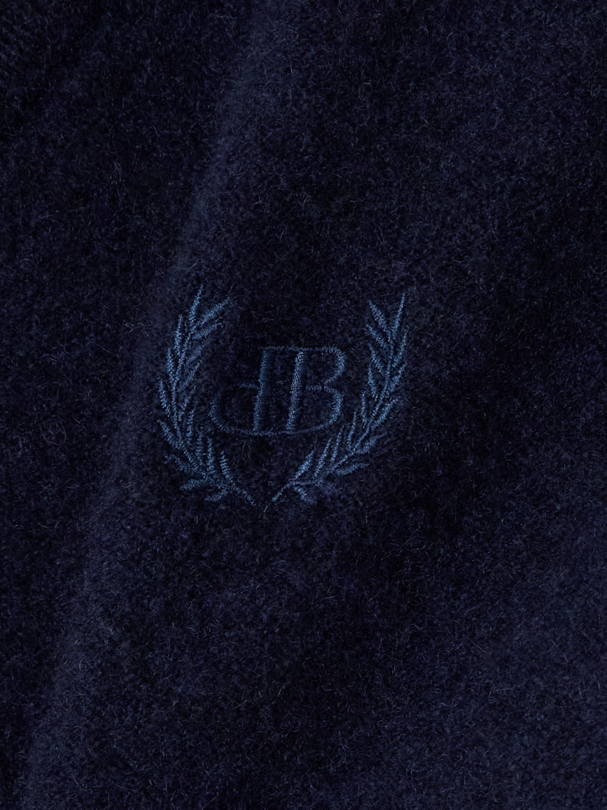 Balenciaga Embroidered Cashmere And Wool-blend Sweater In Blue