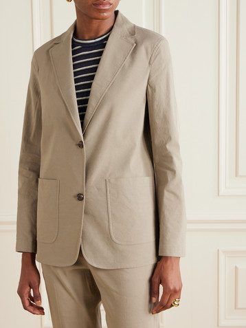 Theory Linen-blend blazer