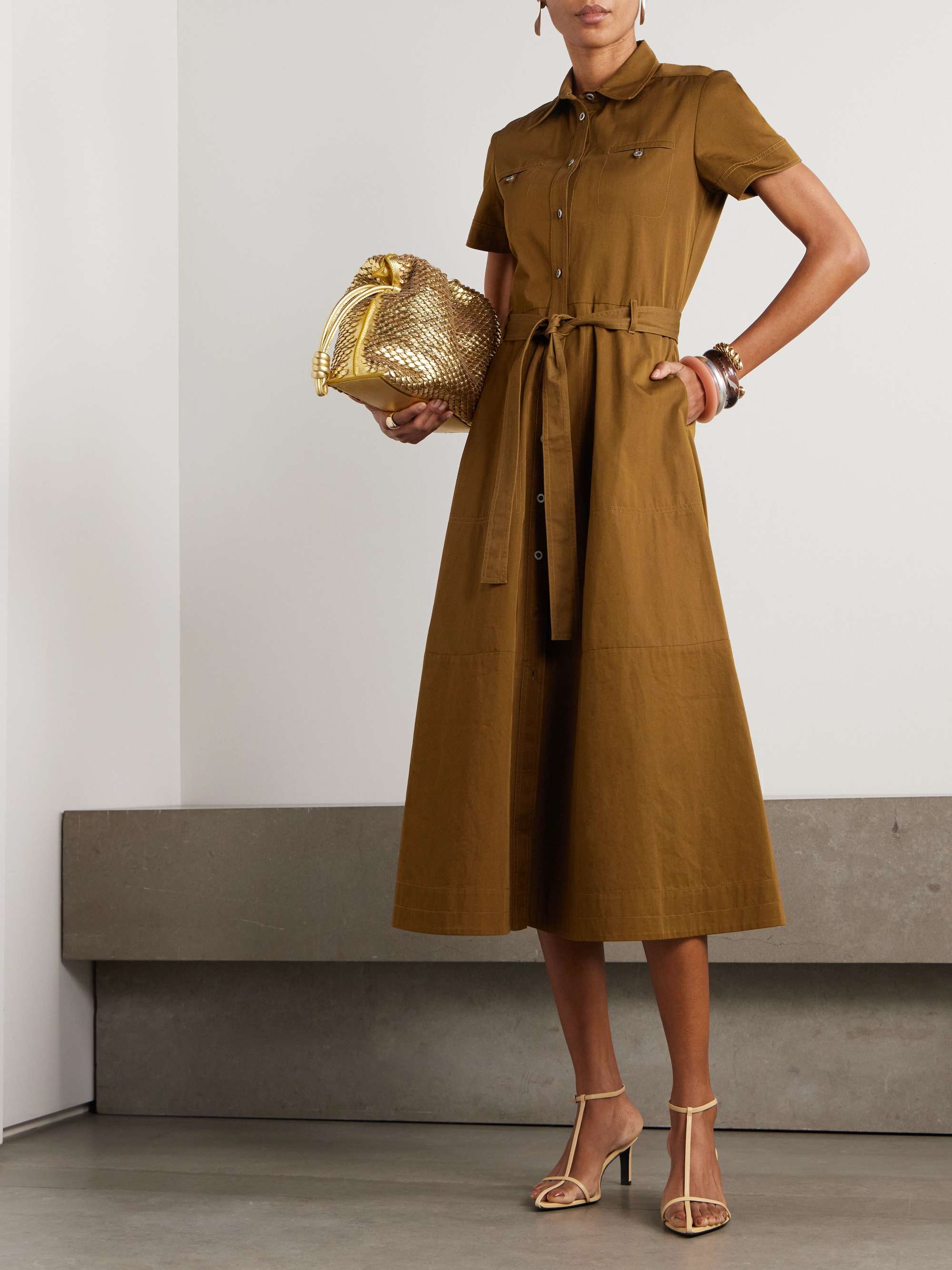Giselle Ruched Shirt Dress Giselle Ruched Shirt Dress