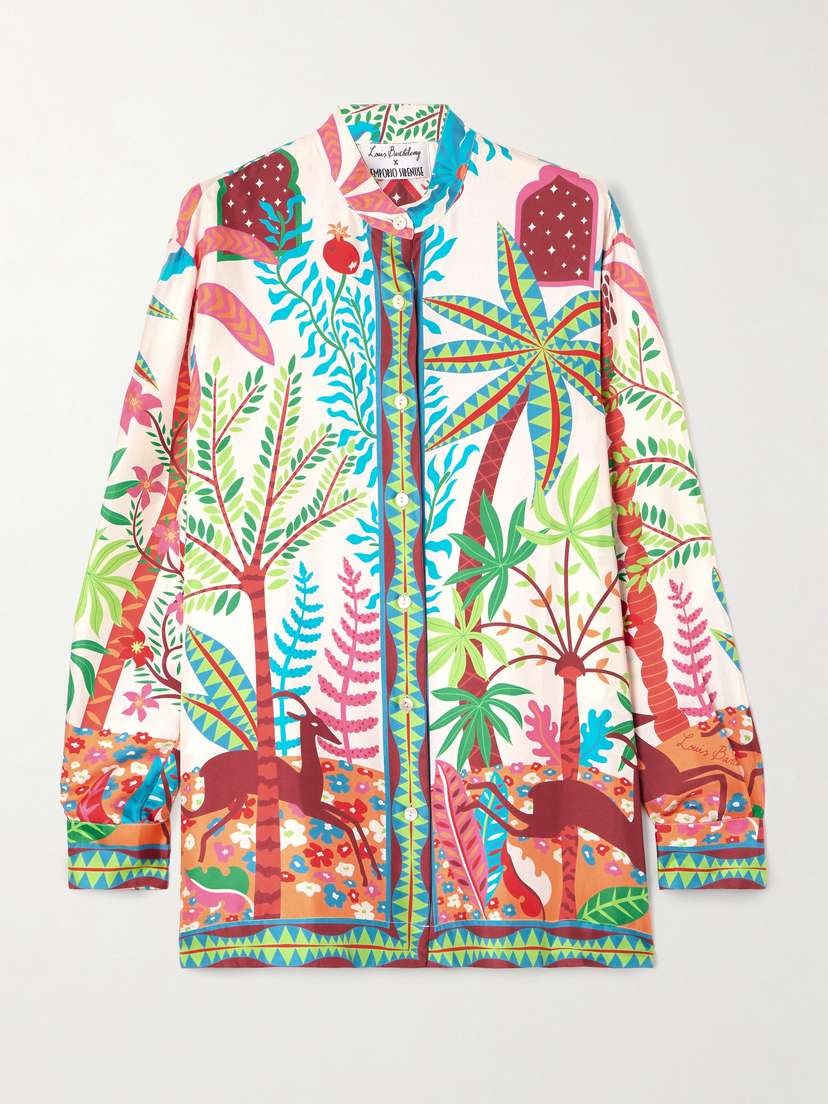Emporio Sirenuse + Louis Barthélemy Kelsy Printed Silk-twill Shirt