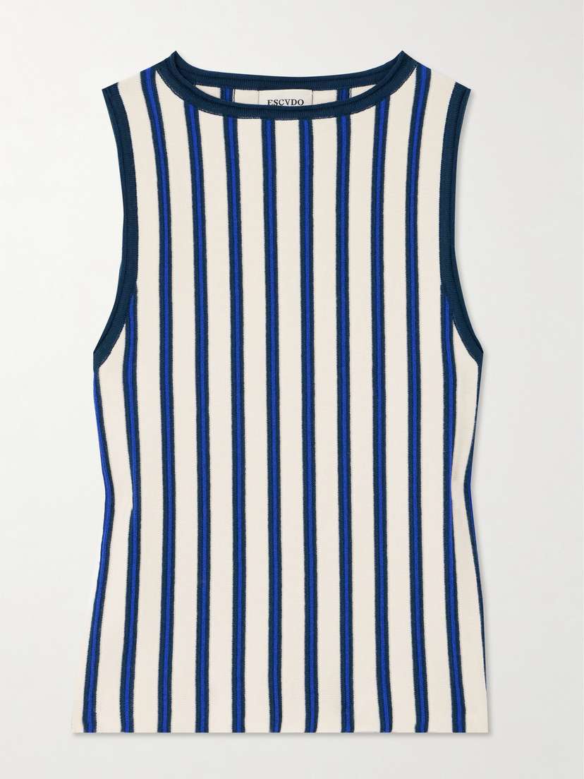 ESCVDO Manglar Striped Organic Cotton Top