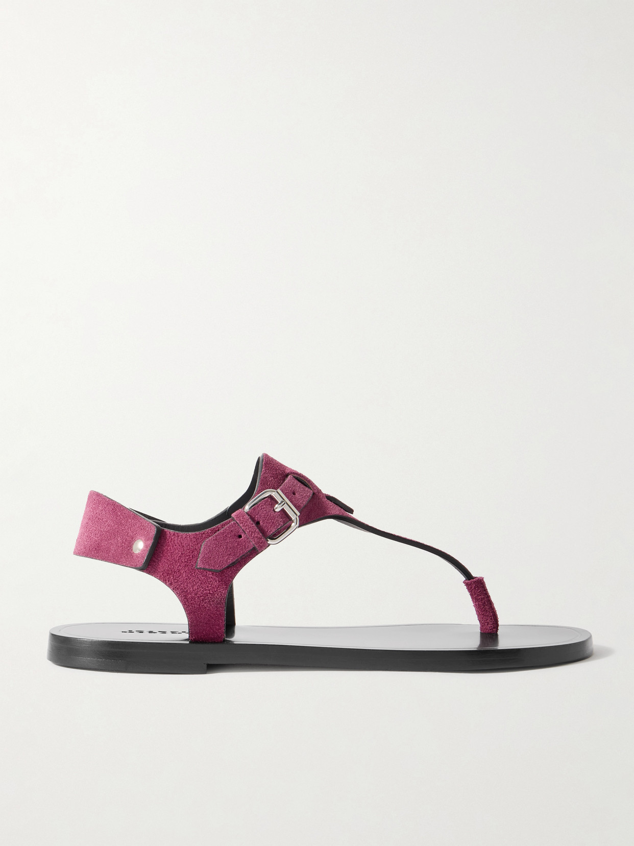 Isabel Marant Akel Embellished Suede Sandals In Purple