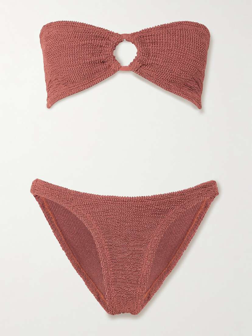 Hunza G Gloria Metallic Seersucker Bikini