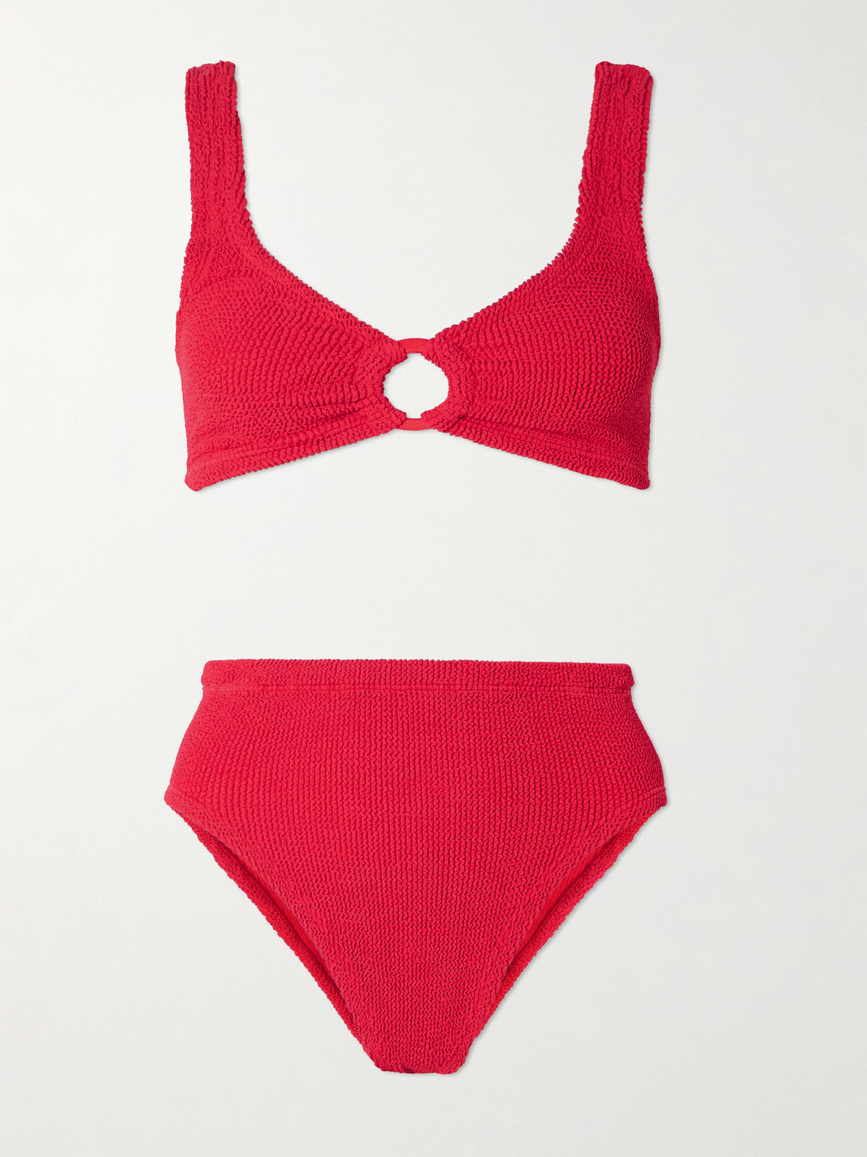 Hunza G Hg Nadine Fab Hoop Bikini In Red