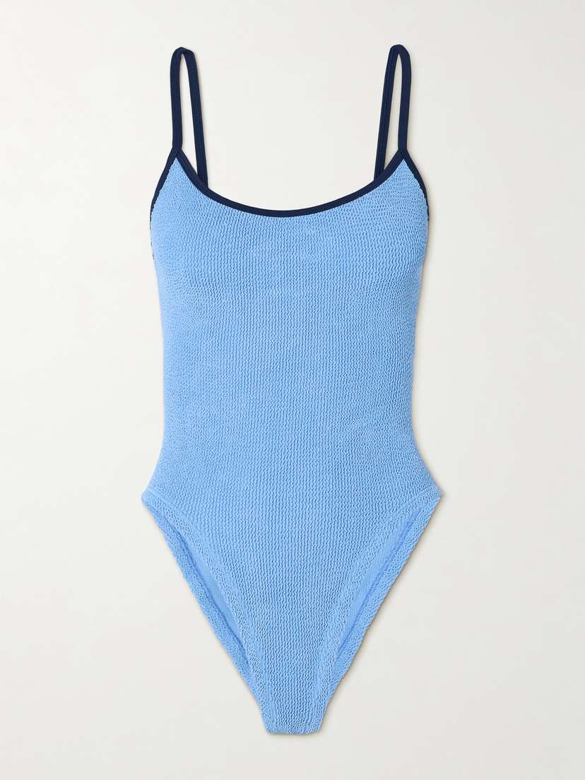 Hunza G Pamela Seersucker Swimsuit