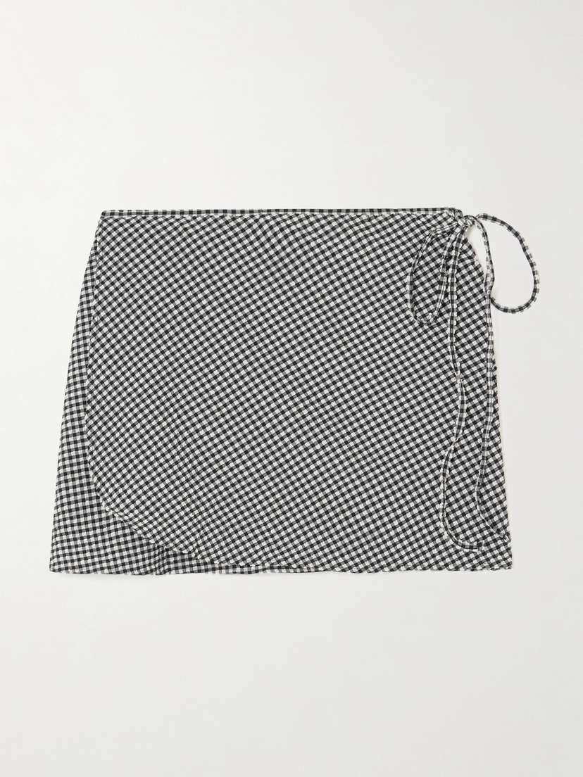 Hunza G Gingham Seersucker Pareo