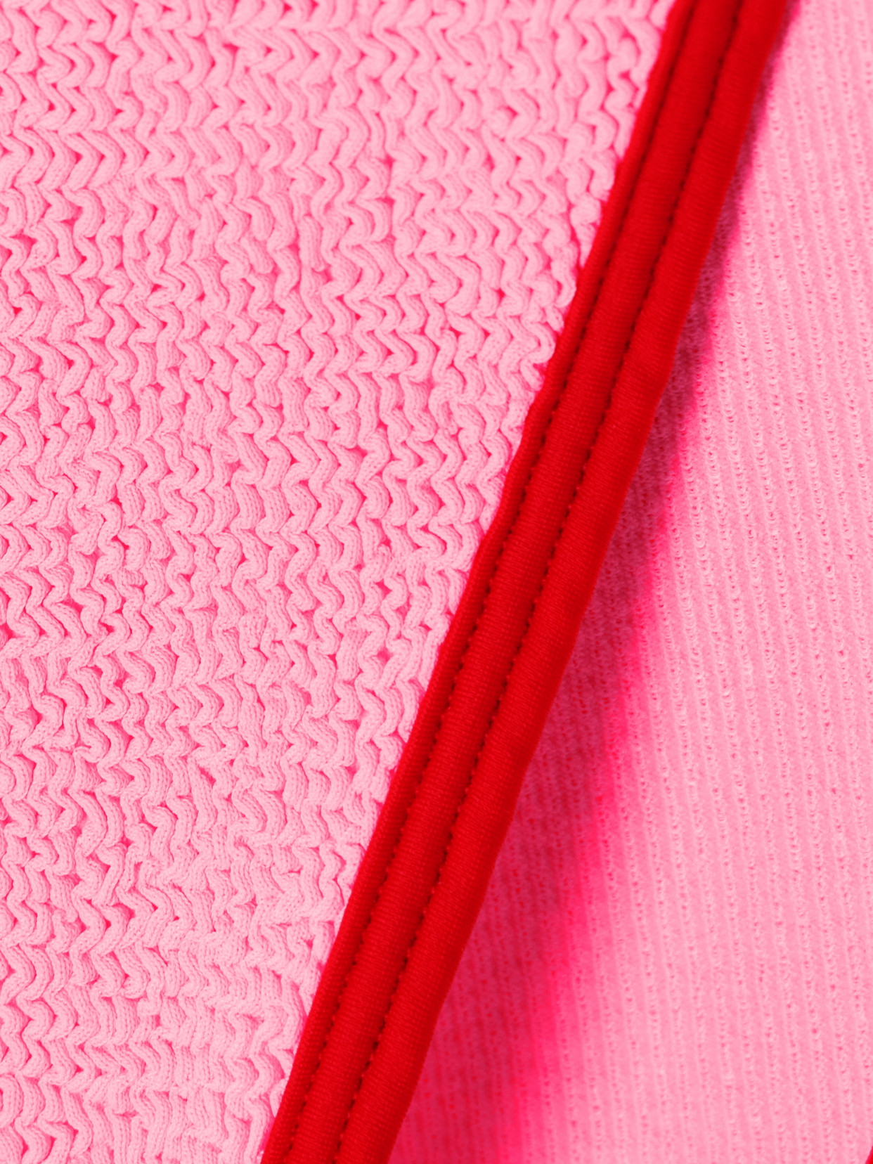 Hunza G Gina Sporty Halter Triangle Bikini In Pink & Purple