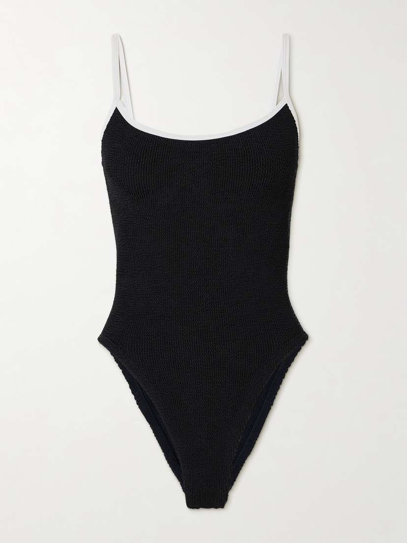 Hunza G Pamela Seersucker Swimsuit