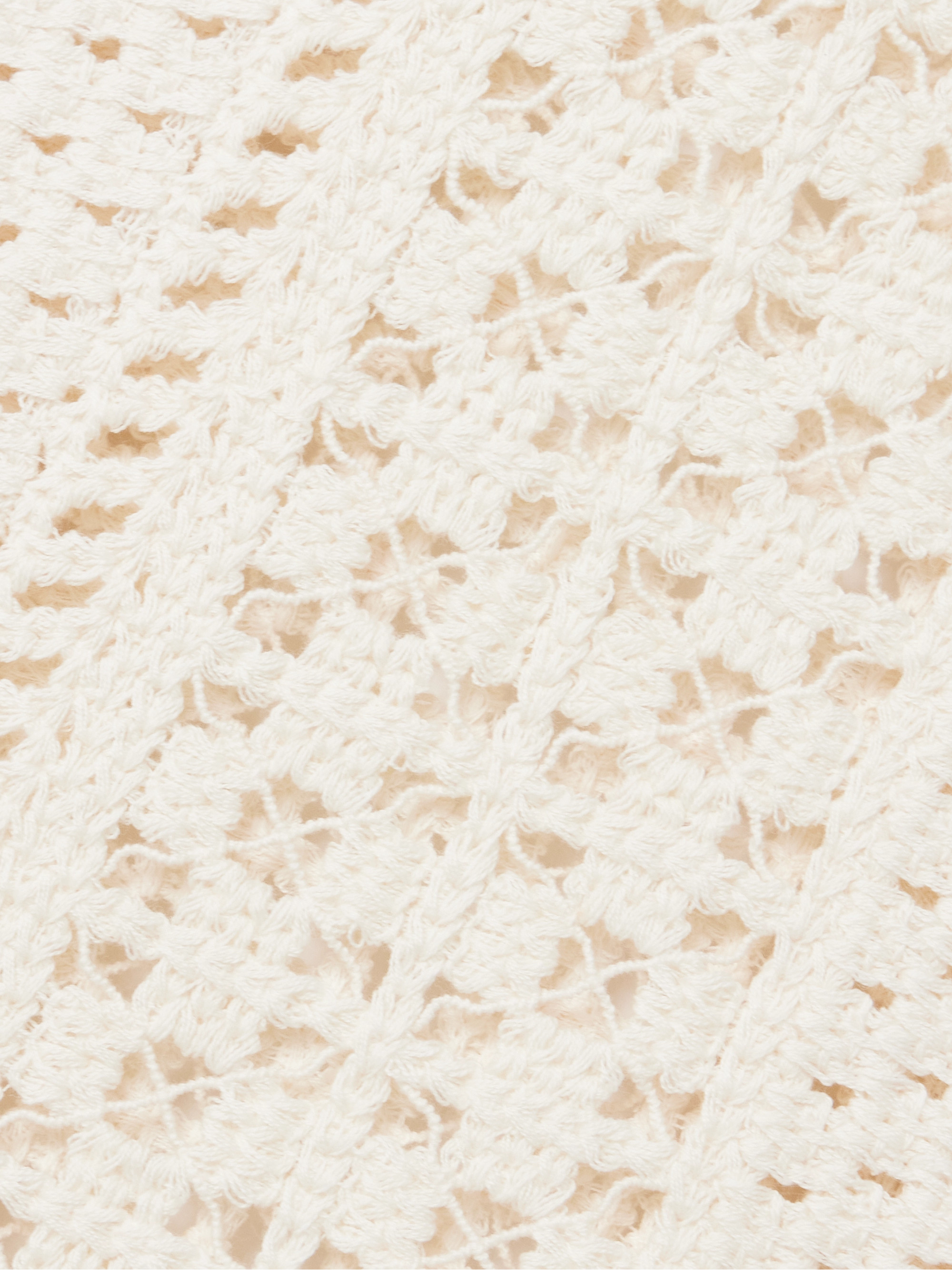 SARA CRISTINA Gala crocheted cotton mini dress