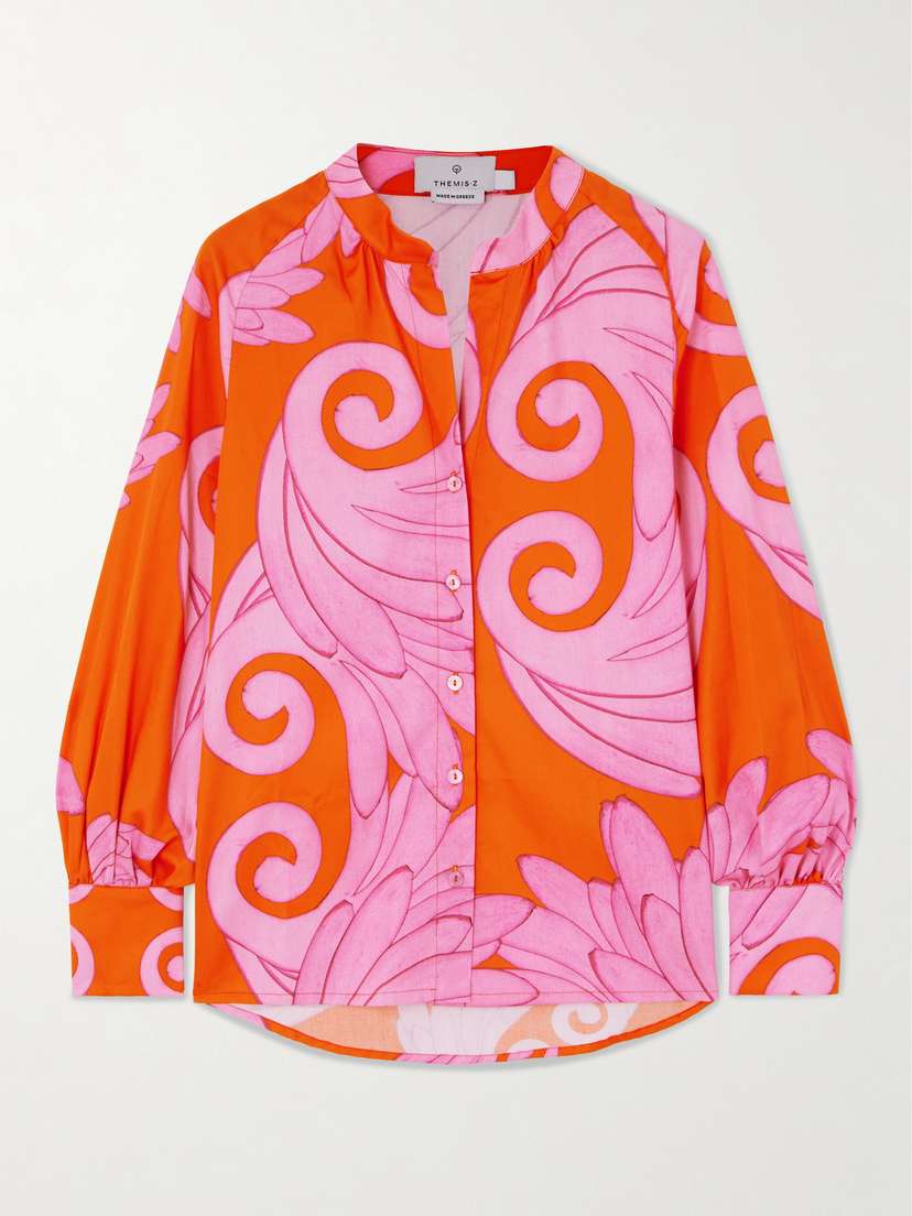Themis Z Lydia Printed Cotton-twill Shirt