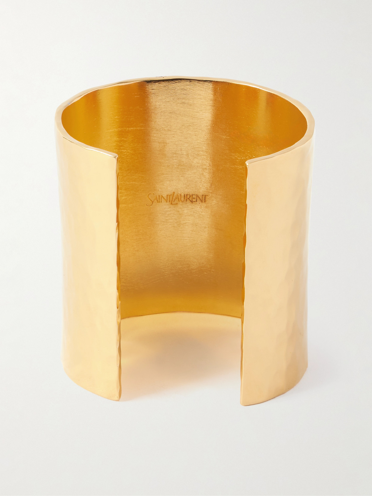Saint Laurent Cassandre Gold-tone Cuff