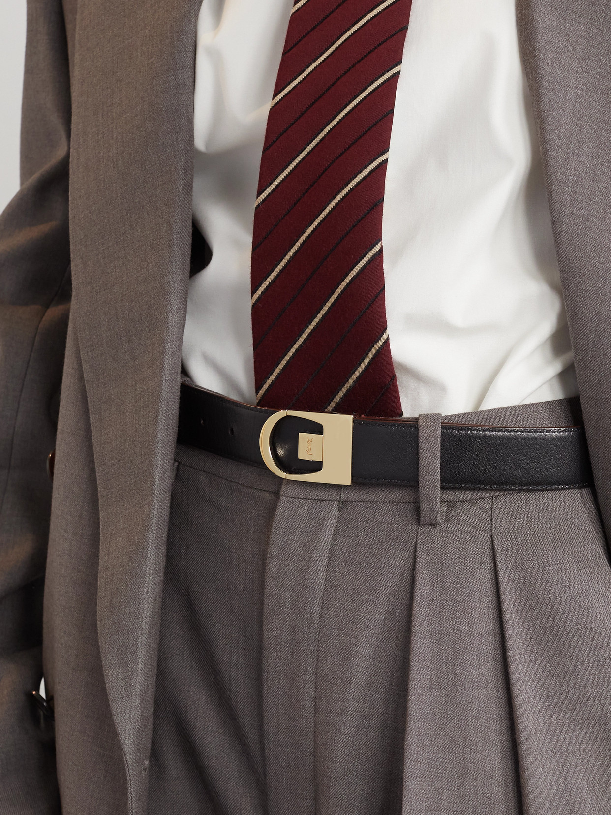 SAINT LAURENT LEATHER BELT