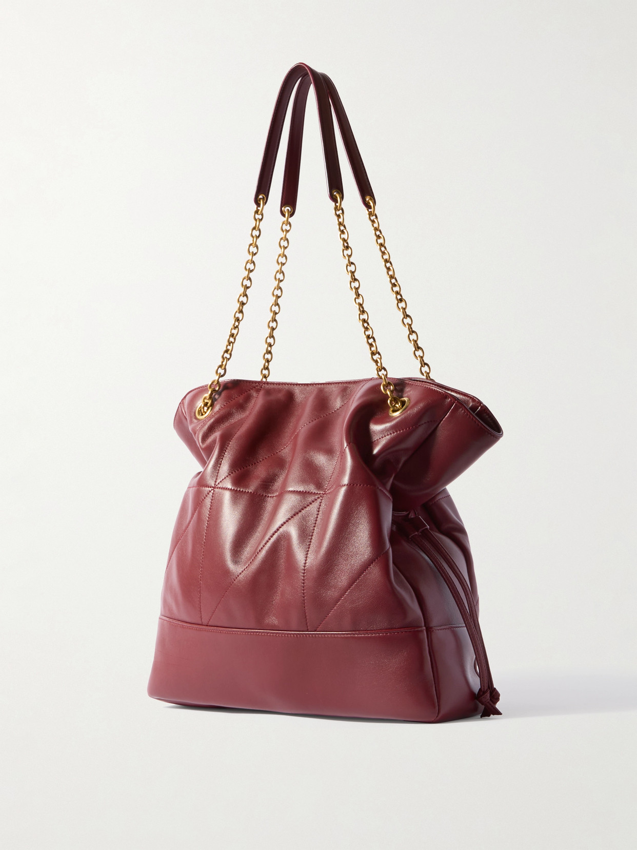 SAINT LAURENT JAMIE SHOPPING QUILTED LEATHER SHOULDER BAG