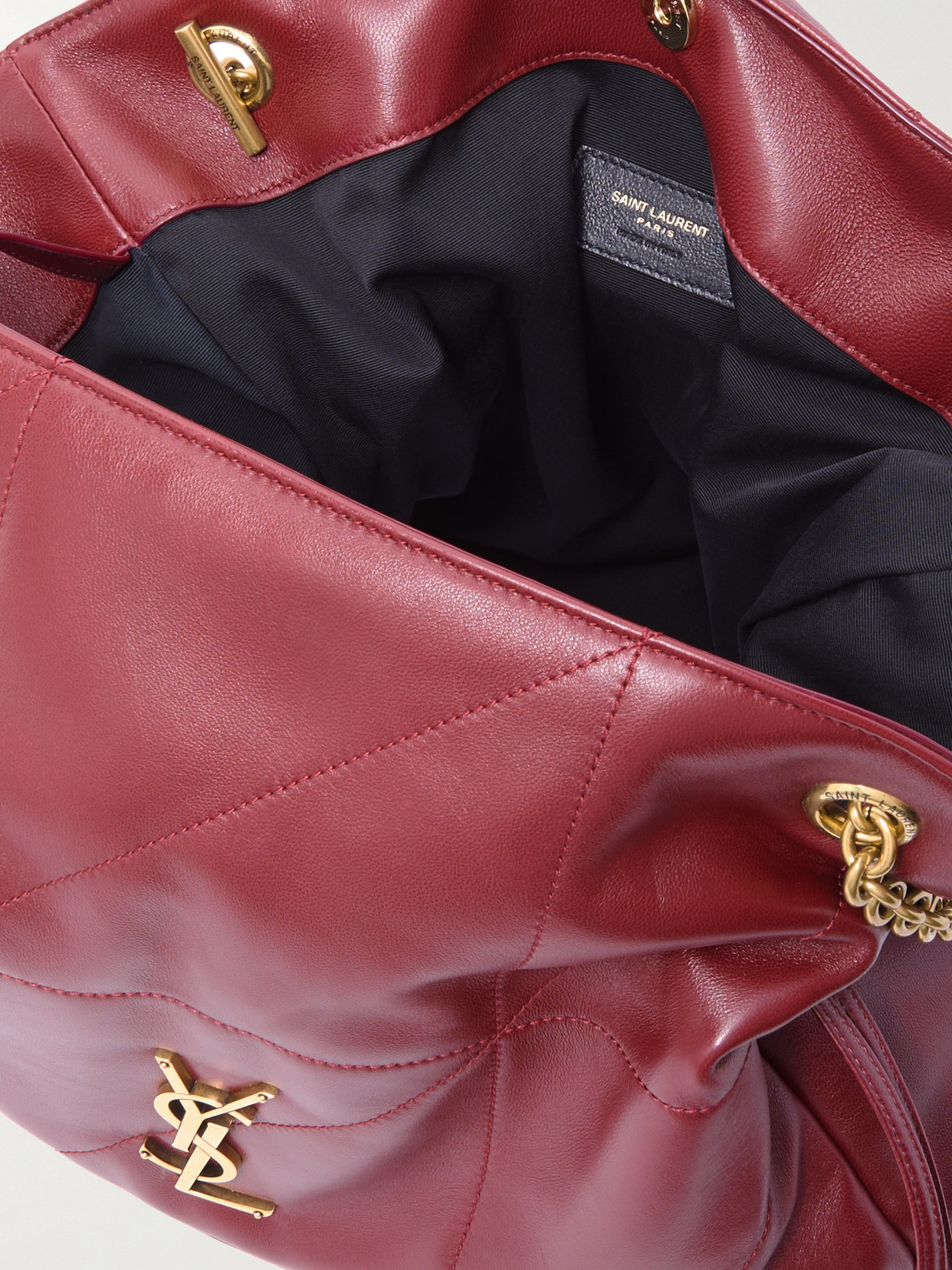 SAINT LAURENT JAMIE SHOPPING QUILTED LEATHER SHOULDER BAG