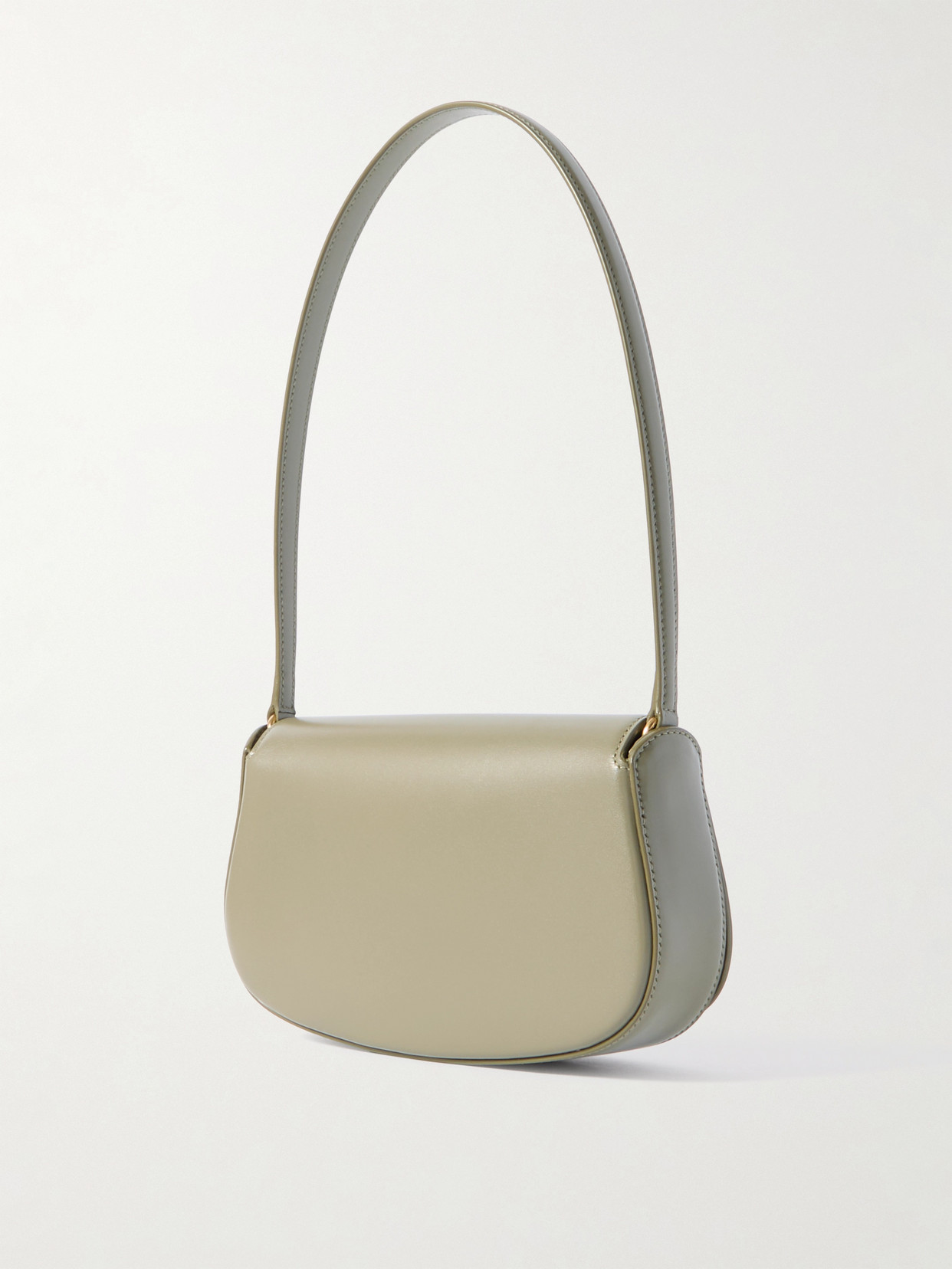 Saint Laurent Voltaire Mini Leather Shoulder Bag In Green