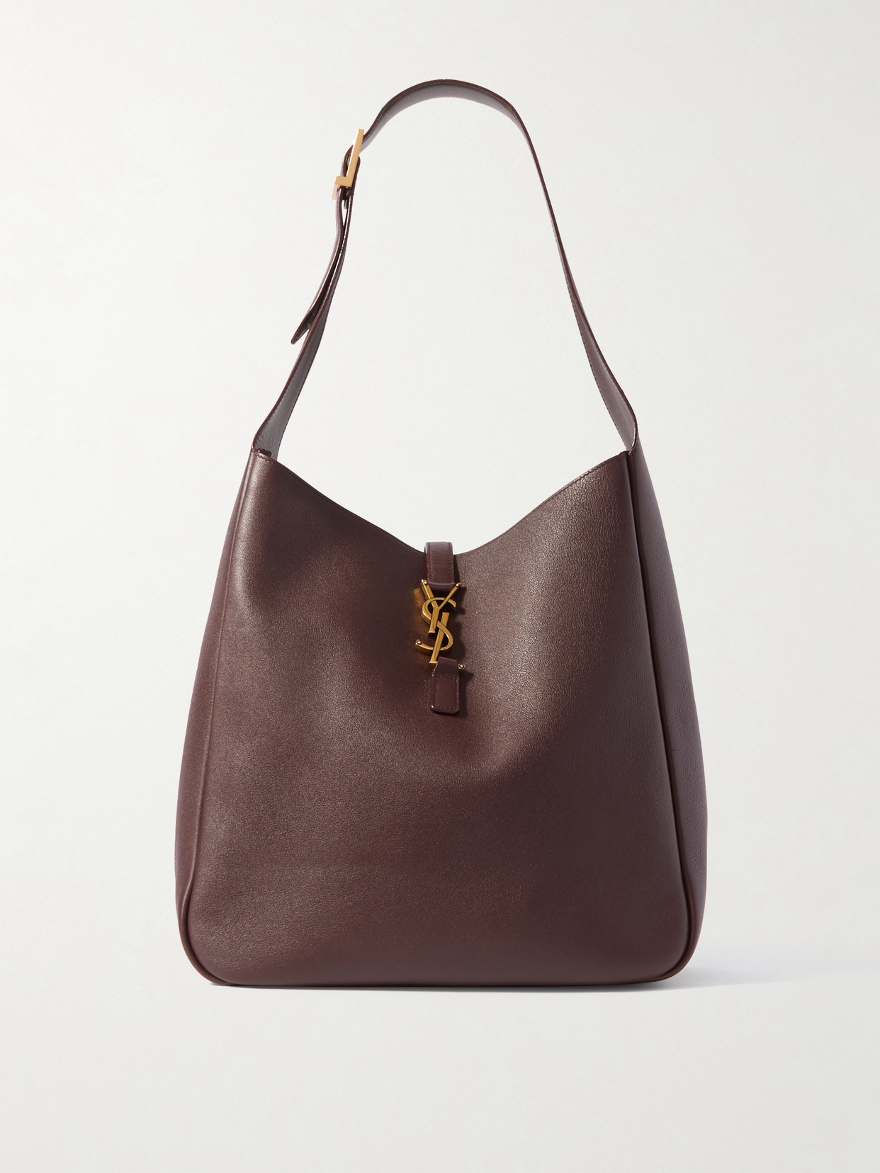 SAINT LAURENT - Le 5 À 7 Large Leather Shoulder Bag - Brown