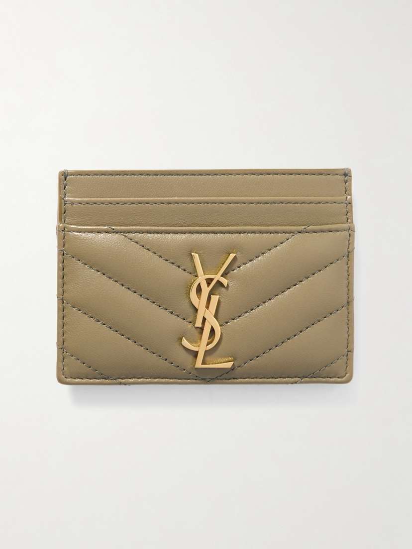 Saint Laurent Cassandre Matelassé Leather Cardholder