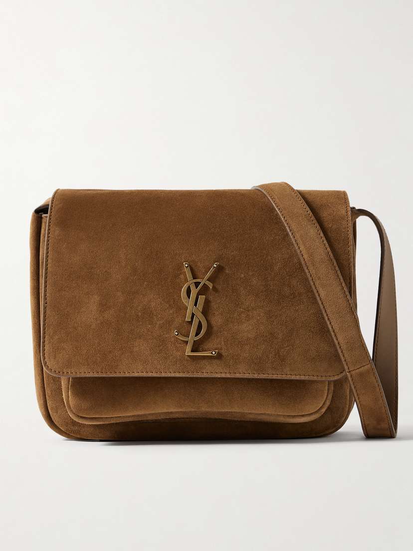 Saint Laurent Niki Suede Shoulder Bag