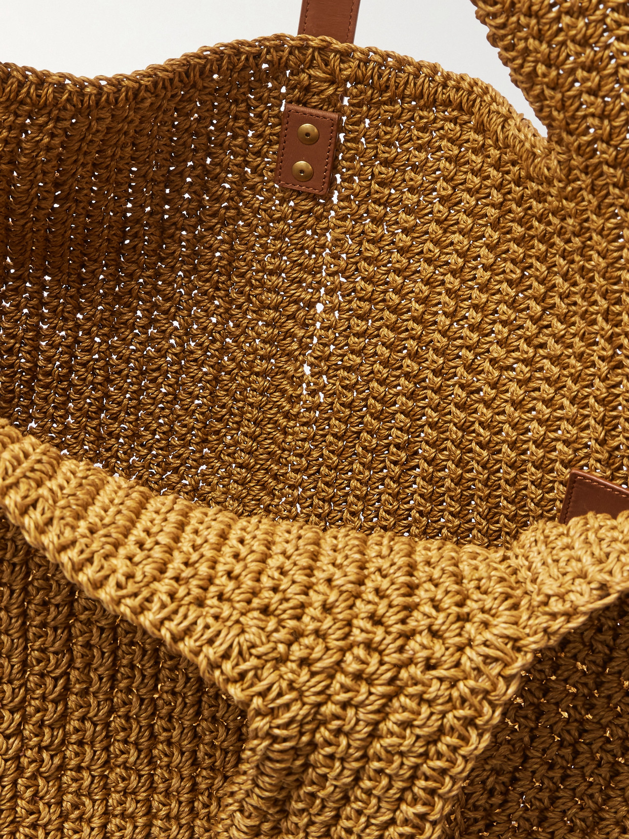 Saint Laurent Le 5 À 7 Bea Medium Leather-trimmed Raffia Tote