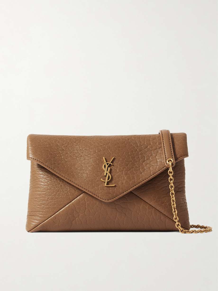 SAINT LAURENT Cassandre 纹理皮革迷你单肩包 | NET-A-PORTER