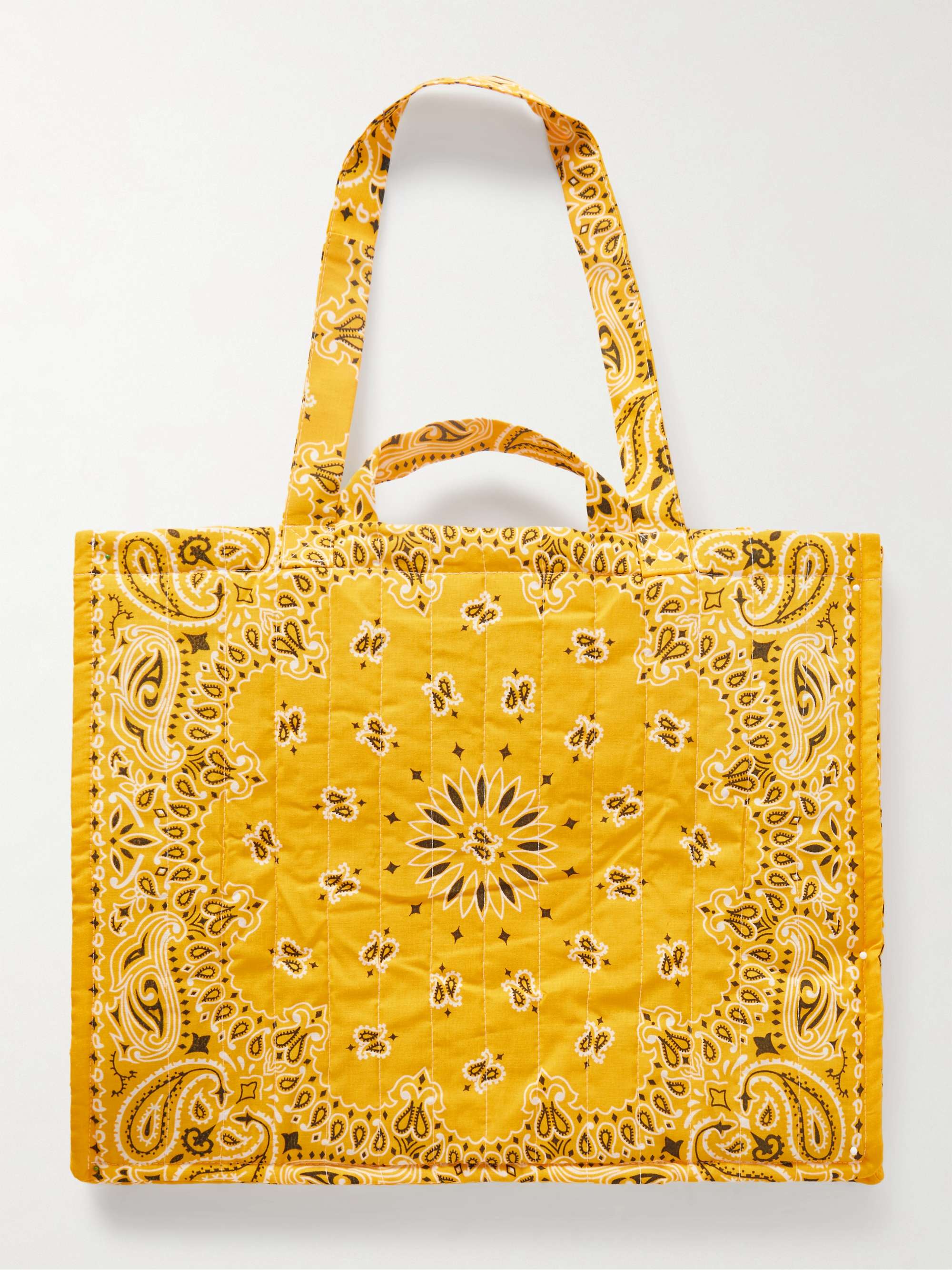 CALL IT BY YOUR NAME Maxi Cabas reversible paisley-print cotton-poplin tote