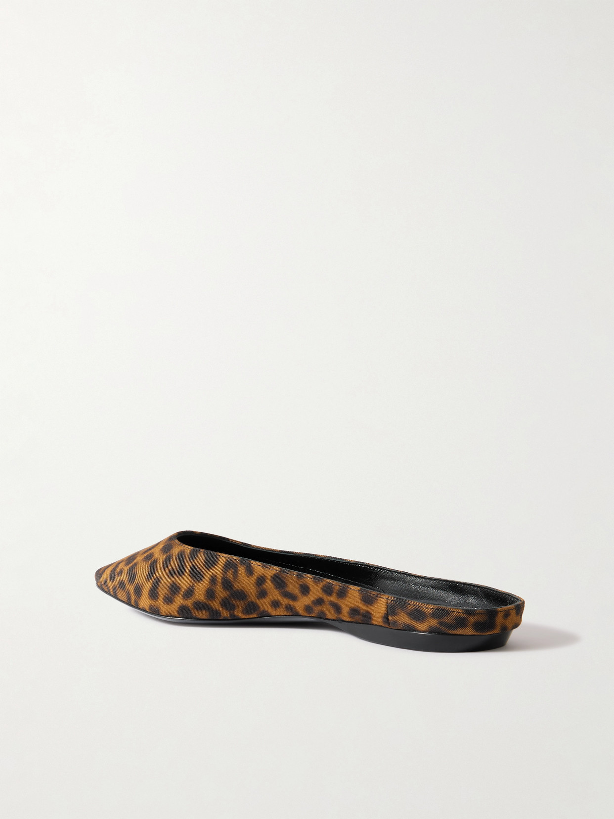 Saint Laurent Lido Leopard-print Grosgrain Slippers In Animal Print