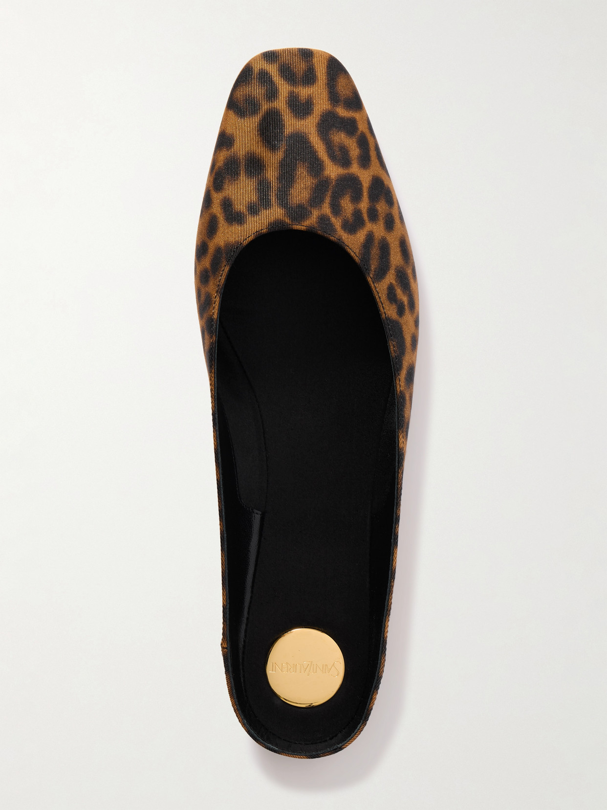 Saint Laurent Lido Leopard-print Grosgrain Slippers In Animal Print