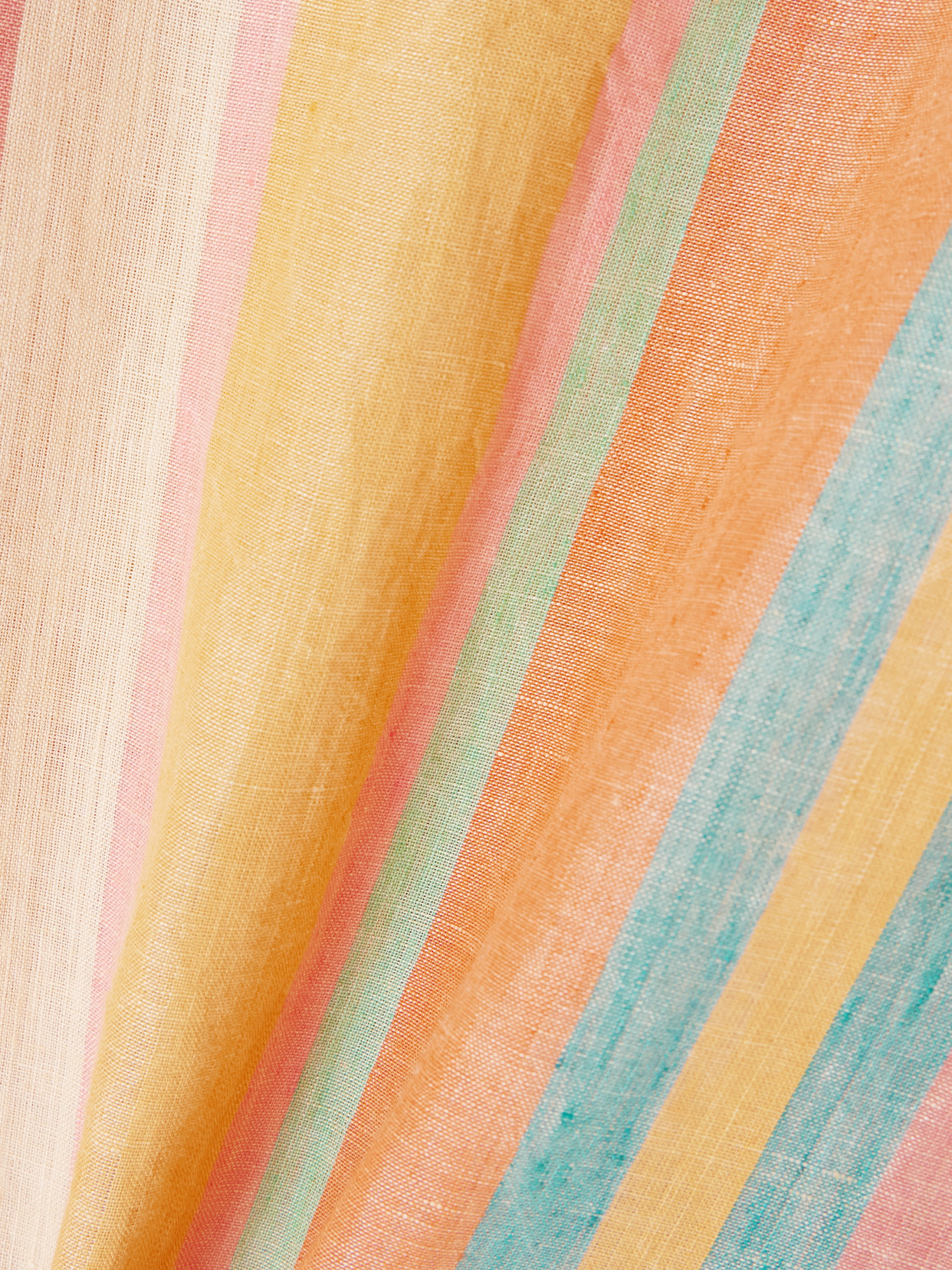 Emporio Sirenuse Striped Linen Kaftan