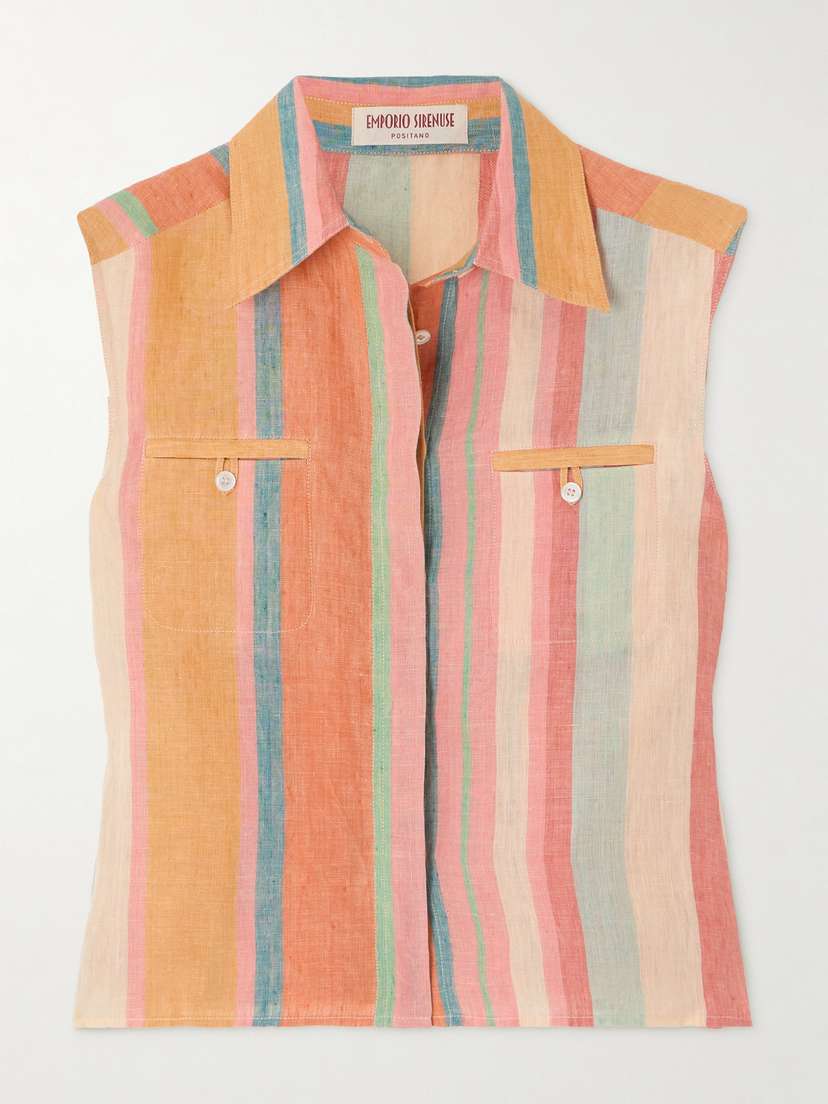 Emporio Sirenuse Ylenia Striped Linen Shirt