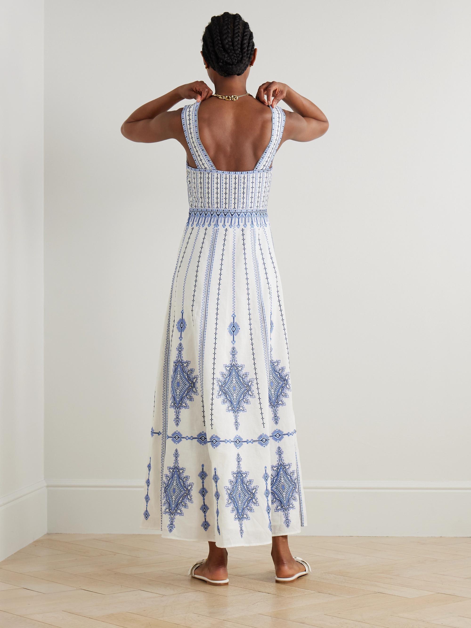 nellie linen dress Nellie Linen Blend Mini Dress