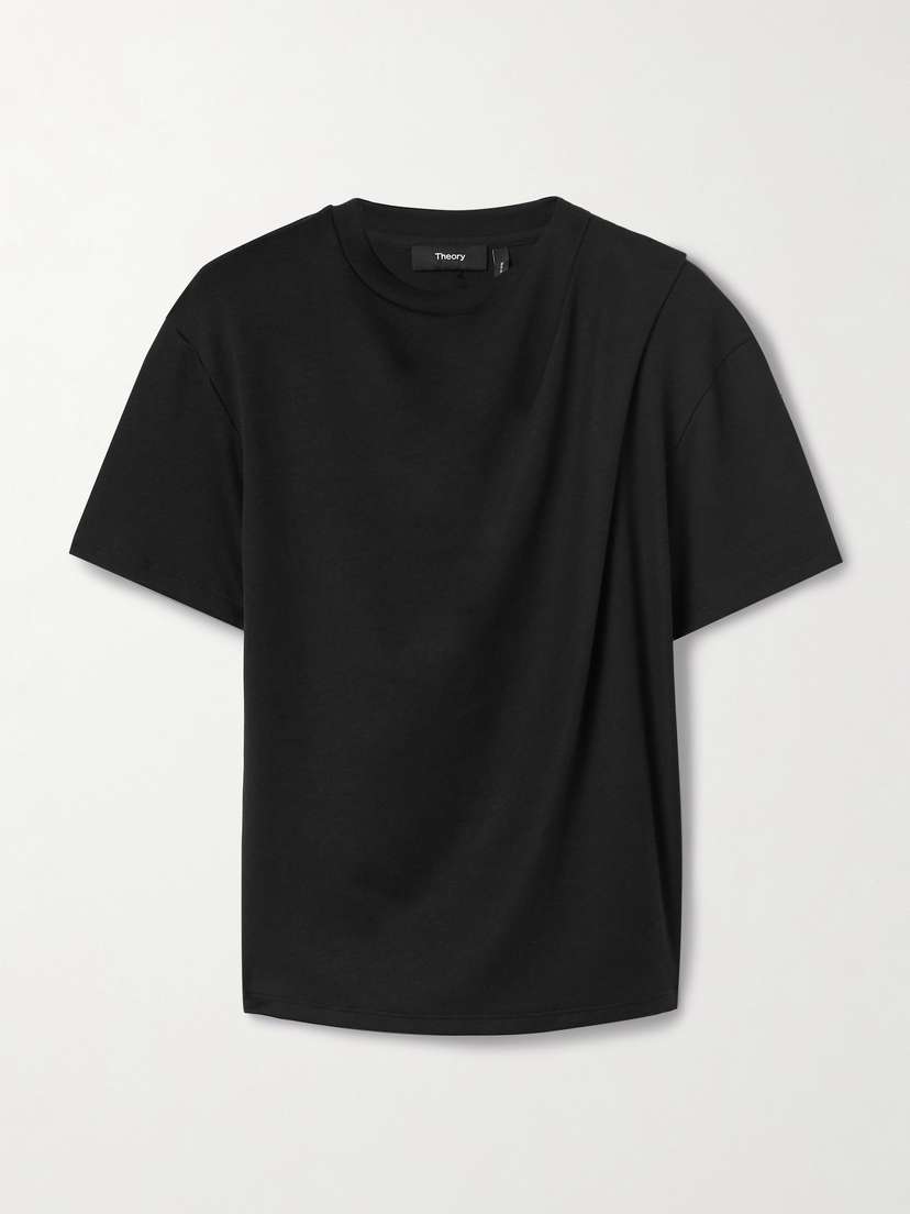 Theory Draped Supima Cotton-jersey T-shirt