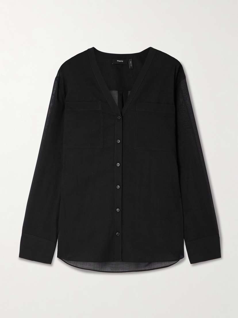 Theory Wool-blend Blouse
