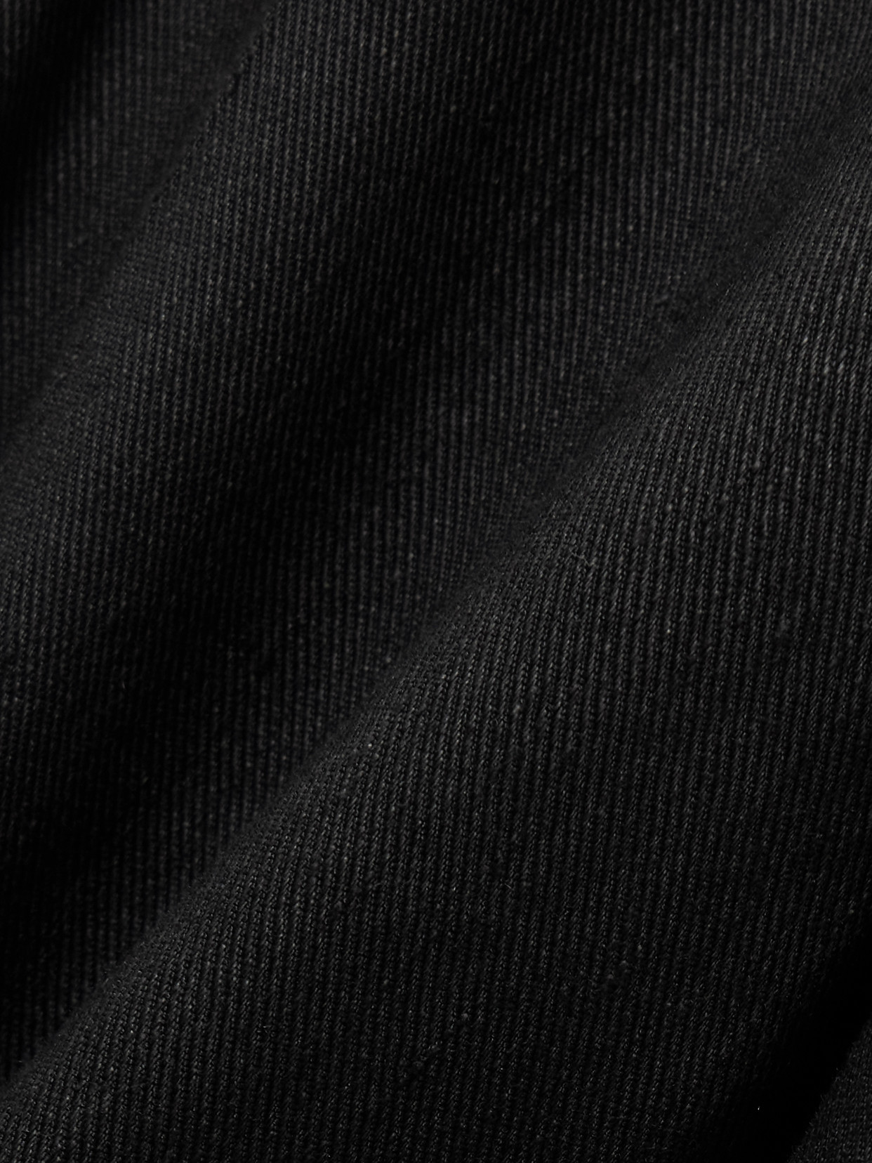 THEORY RELAX CROPPED LINEN-BLEND TWILL STRAIGHT-LEG PANTS