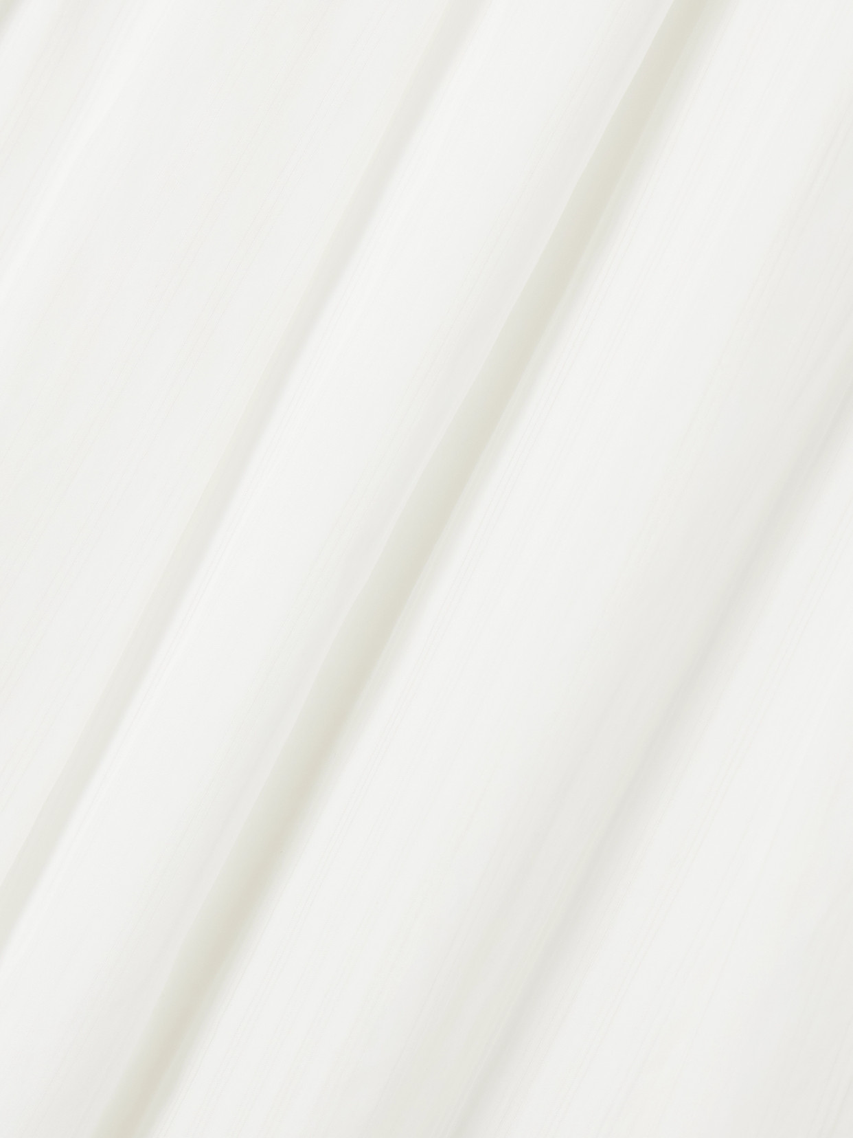 Pleated Striped Cotton-Poplin Midi