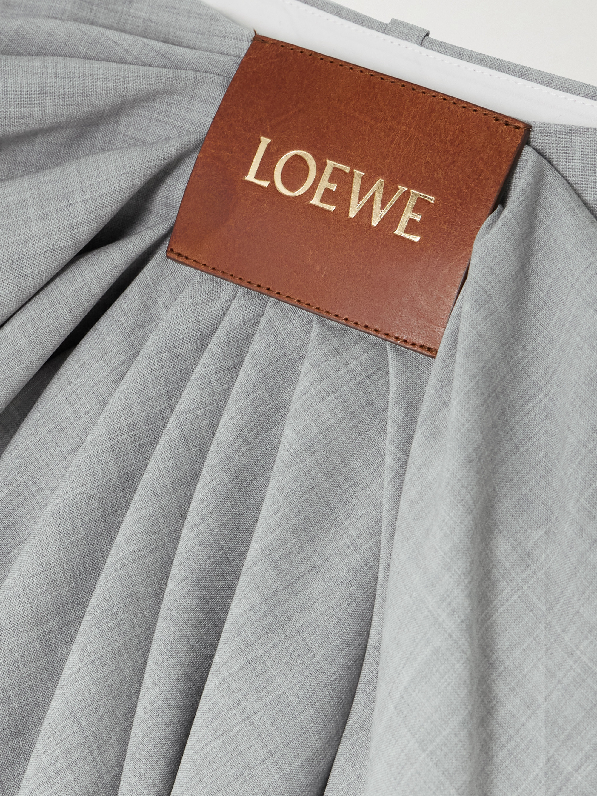 Loewe Paneled draped mélange wool pants thumbnail