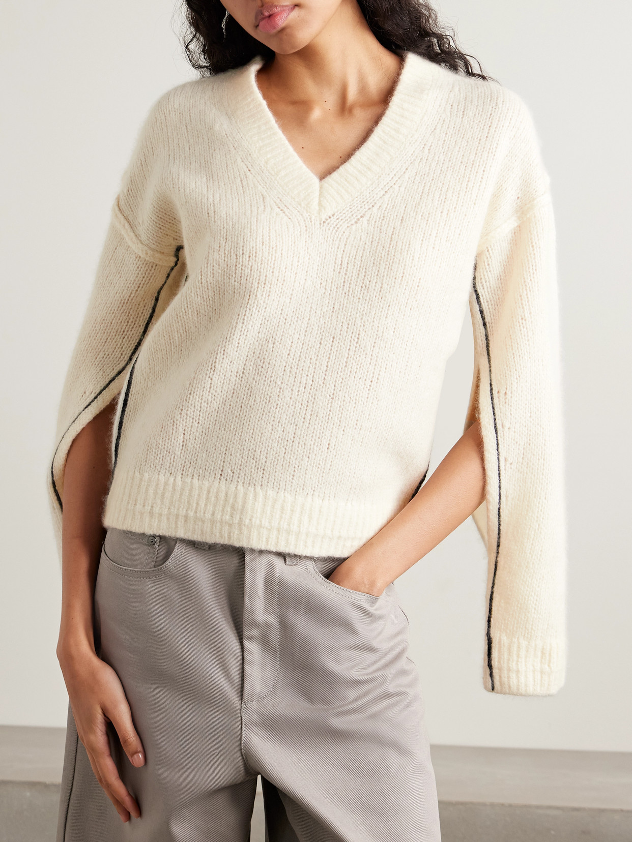 Maria Mcmanus Cashmere Sweater In White